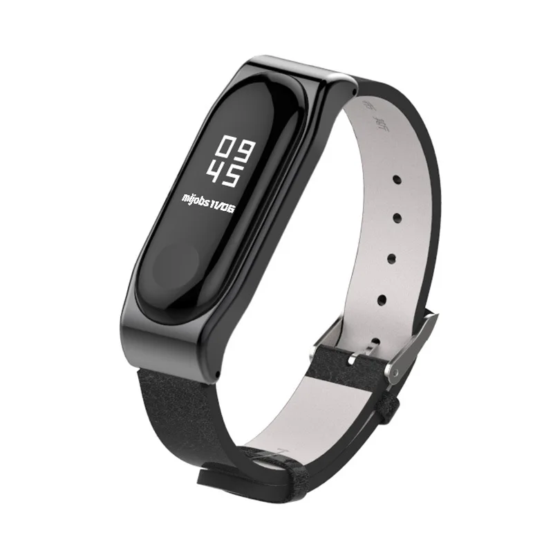 Leather Band for Xiaomi Mi Band 3 4 Strap Correa Mi band 4 PU Leather bracelet miband6 band4 for Xiaomi mi band 3 4