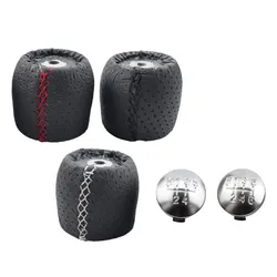 5 6 Speed Gear Shift Knob For ALFA ROMEO 159 BRERA SPIDER 2005-2011 Stick Shifter Lever Red White Black Thread Car Accessories