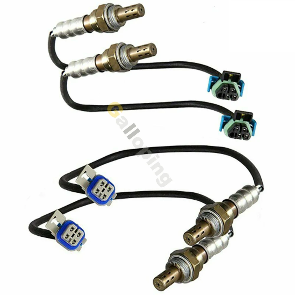 4pcs O2 Oxygen Sensor Upstream Downstream for 2003 2004 2005 2006 Cadillac Escalade GMC Yukon Hummer H2 6.0L Car Accessories