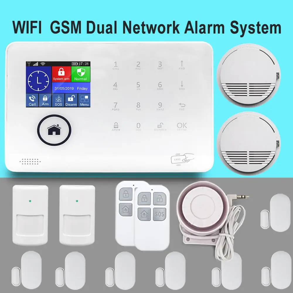 Best price WIFI+GSM /WIFI+WCDMA smart control 850/900/1800/2100MHZ Android and IOS APP alarm system