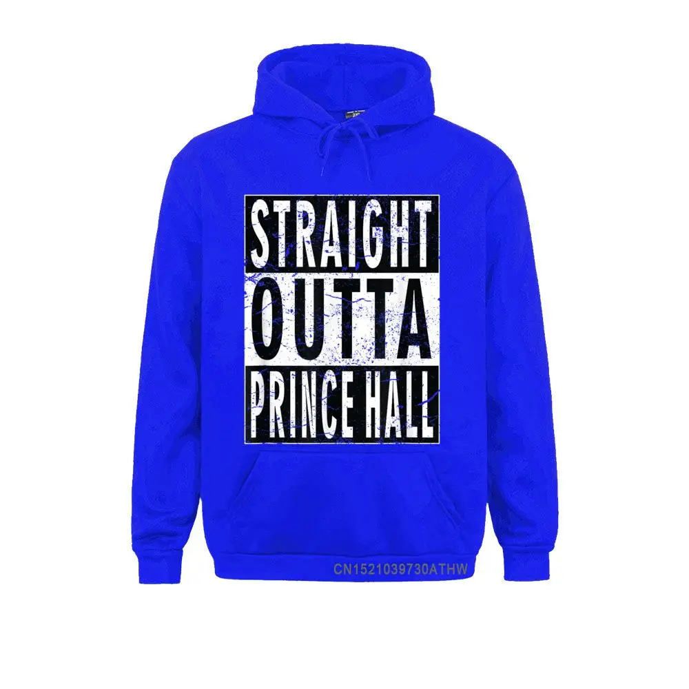 Straight Outta Prince Hall Men Sweatshirts New Hoodies Long Sleeve Hoods Design Funny Printed Sweatshirts