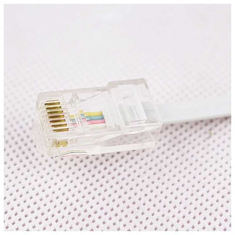 2 socket 8P4C / RJ45 male RJ11 6P4C to female M / F Adapter telephone Ethernet