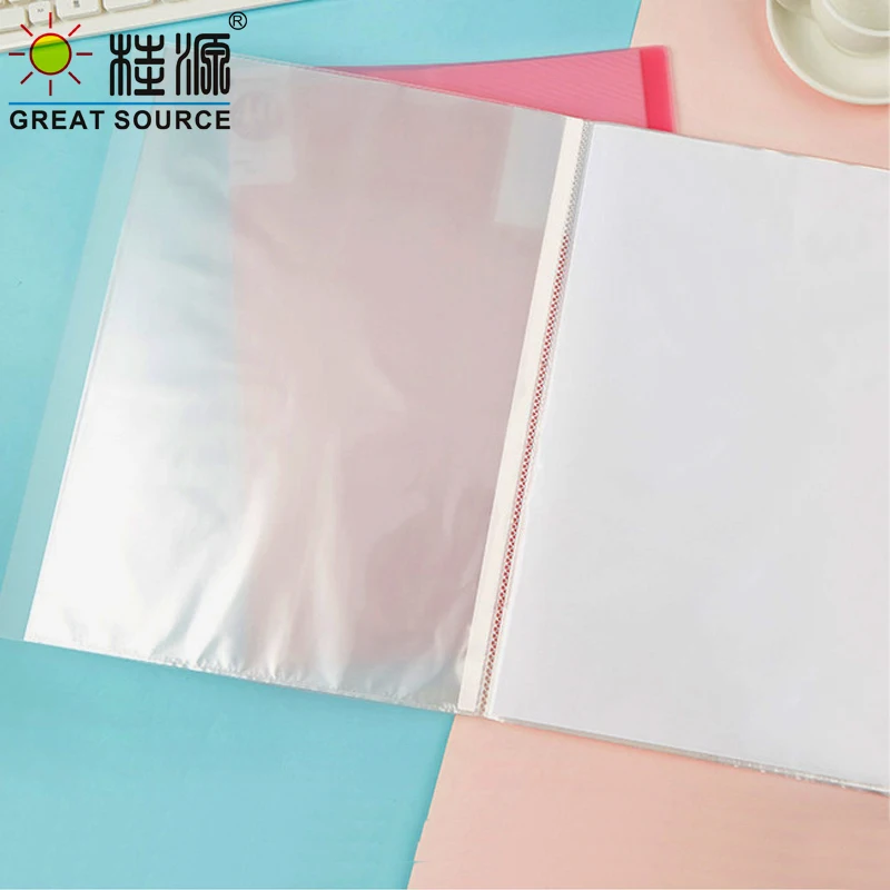 4K Display Book Drawing Presentation Book 20 Transparent Pockets Fancy Candy Color573*425mm(22.56"*16.73")2PCS)