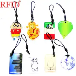 UID S50 1K 13.56 Dropping Glue Key Tags Changeable IC MFS50 NFC Card RFID Multiple Choices Keyfob Keychain 1pcs