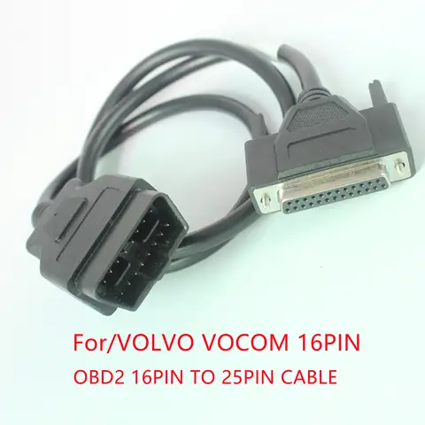 볼보 VOCOM용 Acheheng 트럭 케이블 88890300   진단 도구 케이블 OBD2 16PIN TO 25PIN 케이블 B