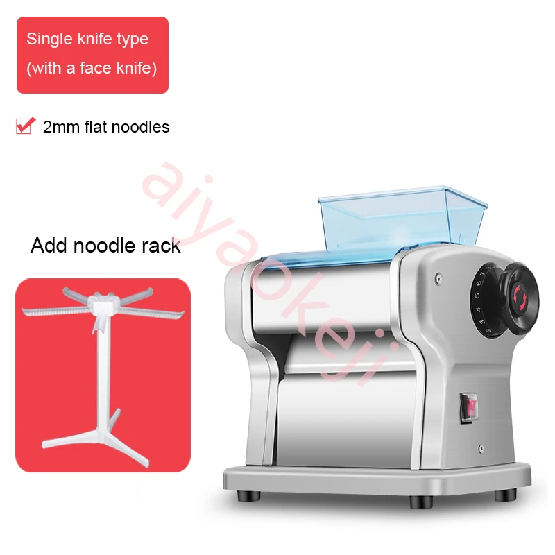 Electric Dough Roller Stainless Steel Dough Sheeter Noodle Pasta  Multi-function Spaghetti  Dumplings Noodle Pressing Machine