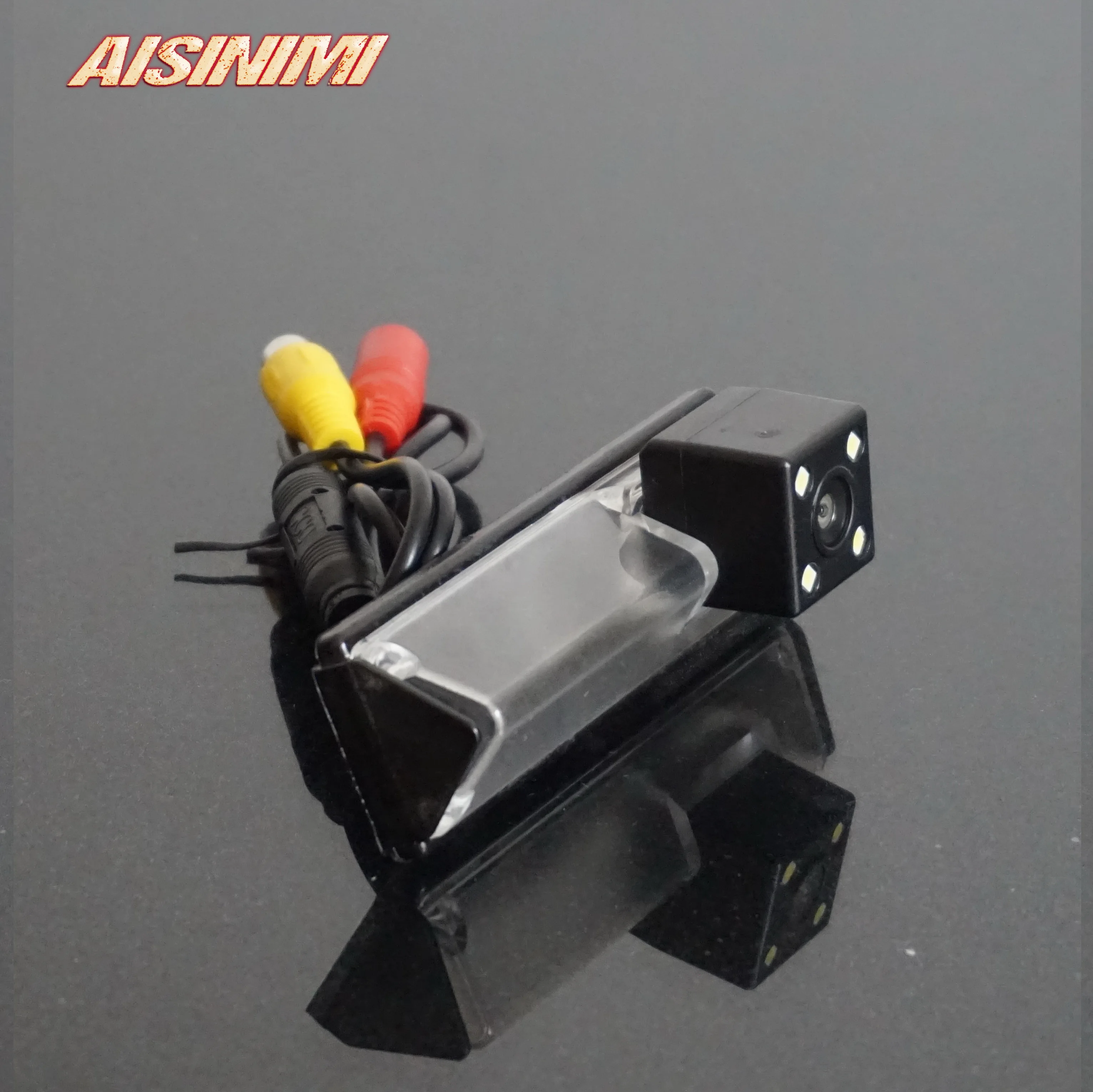 For Mitsubishi Pajero Sport Pajero Dark Rear view camera With Parking Line Waterproof Night Vision 4LED CCD back up camera