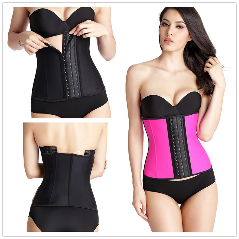 

Latex Waist Trainer Steel Bone Women Binders and Underbust Corset Modeling Strap Body Shaper Waist Cincher Girdles Slimming Belt