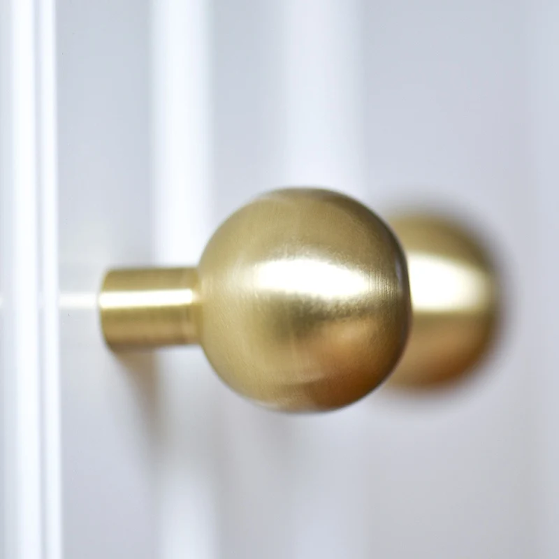 Modern Brushed Brass Kitchen Drawer Cabinet Knobs Gold Cupboard Dresser Furniture Pulls-1Pack