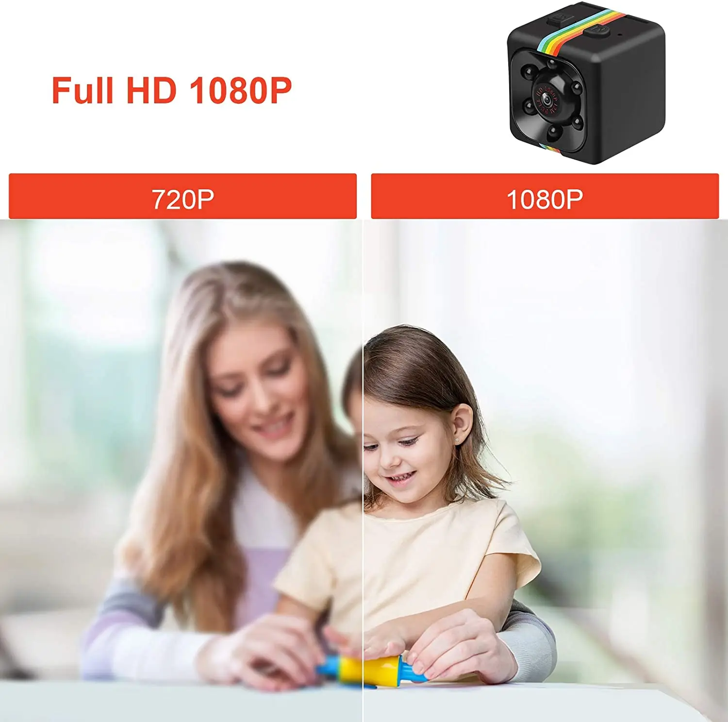 Action Camera SQ11 Car Camera Full HD 1080P Sports Car Camera Recorder 360 ruotabile 30FPS microfono incorporato visione notturna