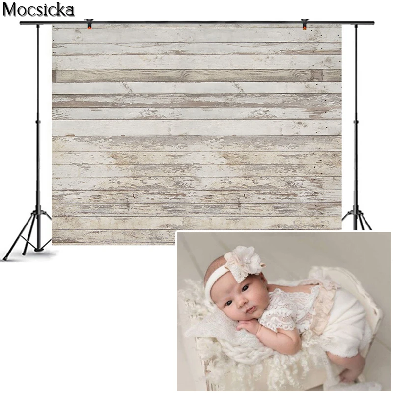 Mocsicka Wooden Backdrop Photography Studio Props Background Black Photographic Wall Floor Wallpaper for Photo Shoot