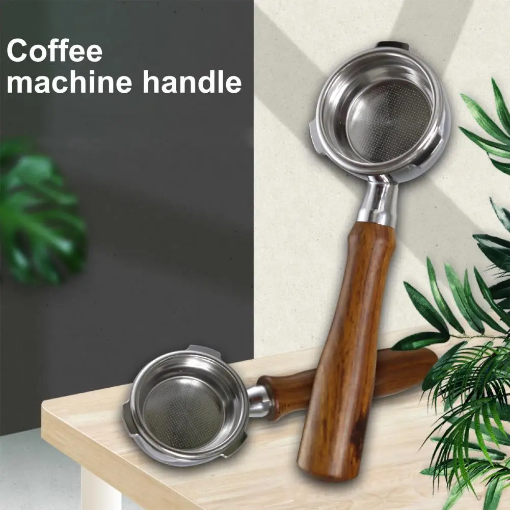 

3 Ears Lightweight Ultra-fine Mesh Espresso Portafilter with Wooden Handle for Barsetto BA101/BA102