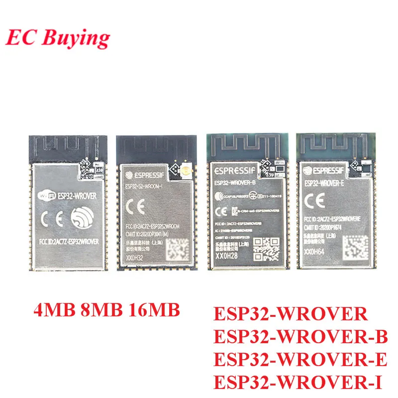 ESP32-WROVER ESP32-WROVER-B ESP32-WROVER-I ESP32-WROVER-E ESP32 4MB 8MB 16MB Flash Dual-core BLE WiFi Wireless Module ESP32-D0WD