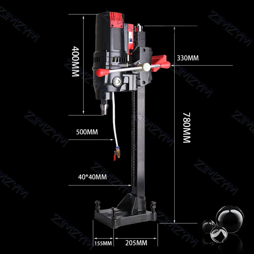 230MM 3KW Electric Diamond Water Drill Machine Concrete Water Wet Core Drilling Machine Project Water Engineering Drilling Tool