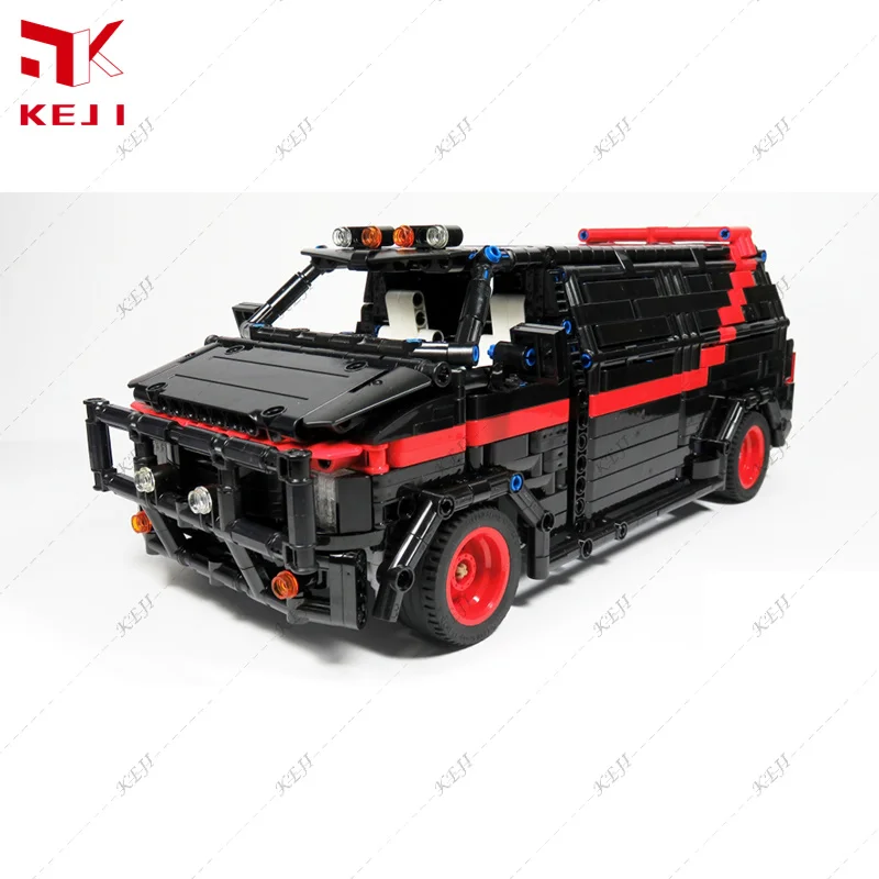 

KEJI MOC-5945 A-Team Van High-Tech SUV RC Remote Control Model Building Blocks Bricks Kit DIY Toys Christmas Gift