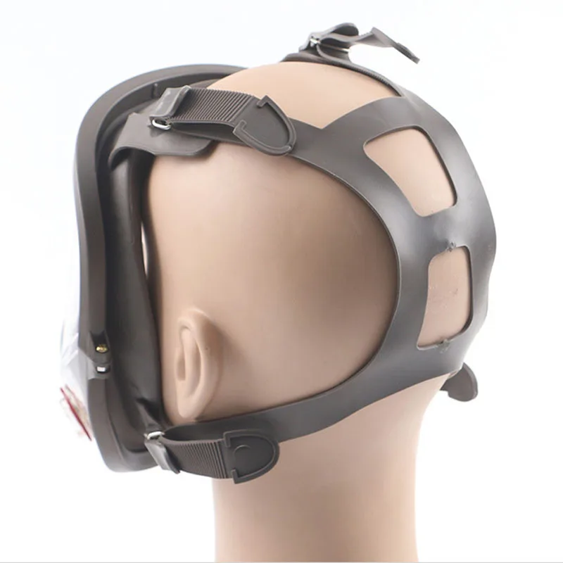 7 w 1 6800 farba maska gazowa maska gazowa szerokie pole czapka kominiarka respirator farba w sprayu maska silikonowa 6800
