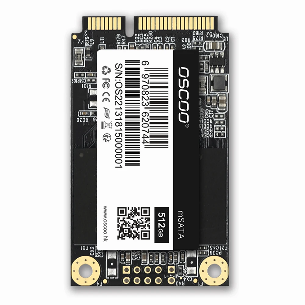 Oscoo disco rígido msata ssd 128gb 256gb 512gb para ultrabooks desktop portátil ssd 512gb duro dirve