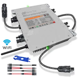 Deye 2000W G3 INMETRO VDE IEC Grid Tie Solar Inverter With Limiter 4 MPPT IP67 With Built-in WIFI, 20-60VDC 220V-240VAC 50/60Hz