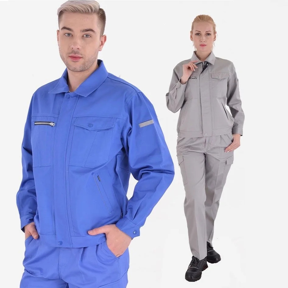 

Worker Clothing Set Workwear Jacket+pants Autumn Winter Male/female Factory Workshop Uniform Wear Resistant Long-sleeve Coverall