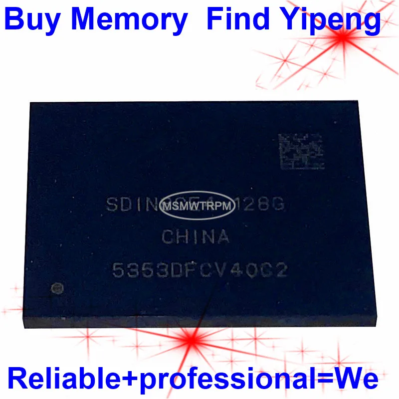 SDIN8CE4-128G BGA169Ball EMMC 128GB Mobilephone Memory New original and Second-hand Soldered Balls Tested OK