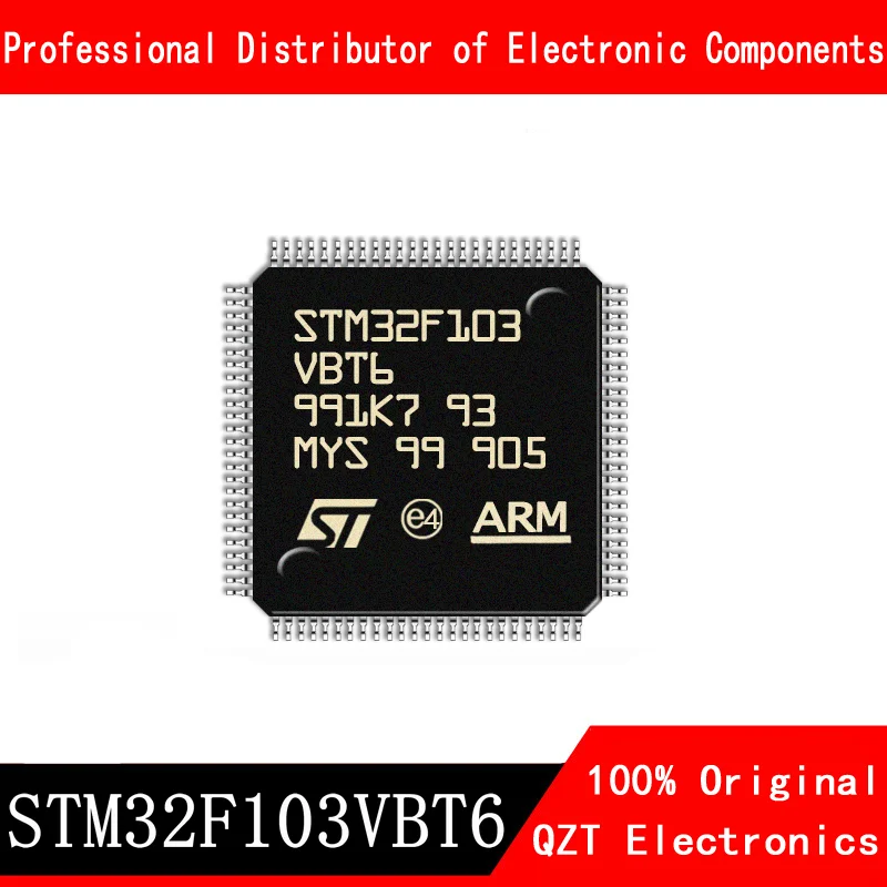 Microcontrolador MCU original STM32F103VBT6 STM32F103 LQFP100, 5 unids/lote, nuevo, en Stock