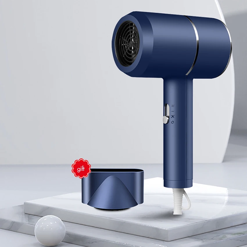 800W asciugacapelli anione aria acqua, asciugacapelli a basso rumore per la cura dei capelli, 3 velocità, potente caldo/freddo vento asciugacapelli asciugatura rapida