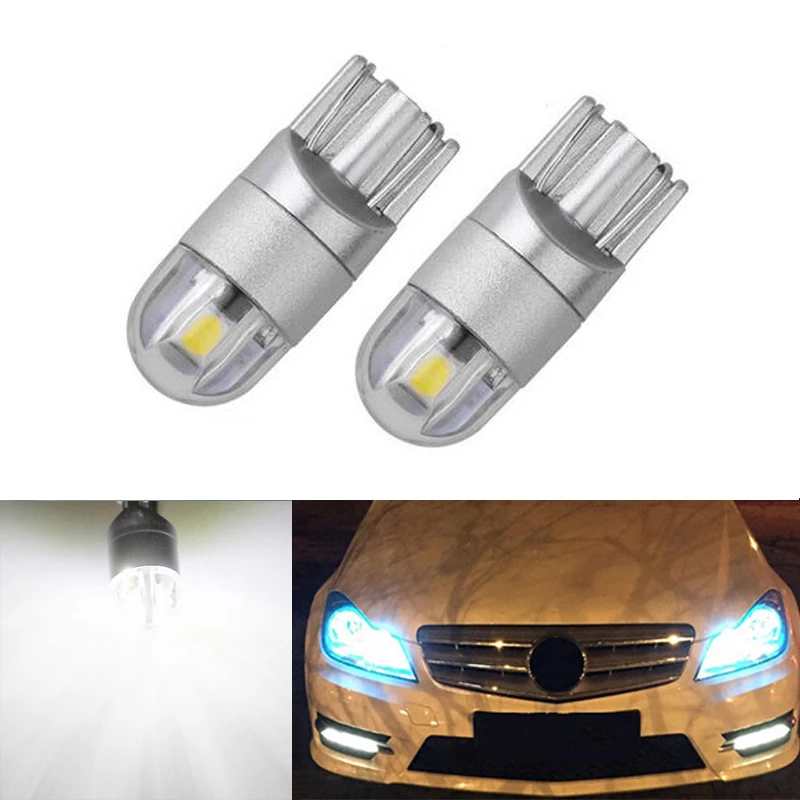 HOT 2X W164 T10 W5W LED 3030SMD Wedge Light Sidelight No Error For Mercedes Benz w203 w204 w210 w205 w202 w220 w124  w219 W17