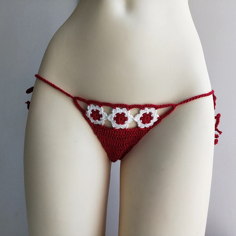 Women's Mini Micro G-Strings Thongs Open Sexy Bikini Bottom Crochet Cotton Brazilian Side String Tie Thong silesian quartet string quartets 11 13