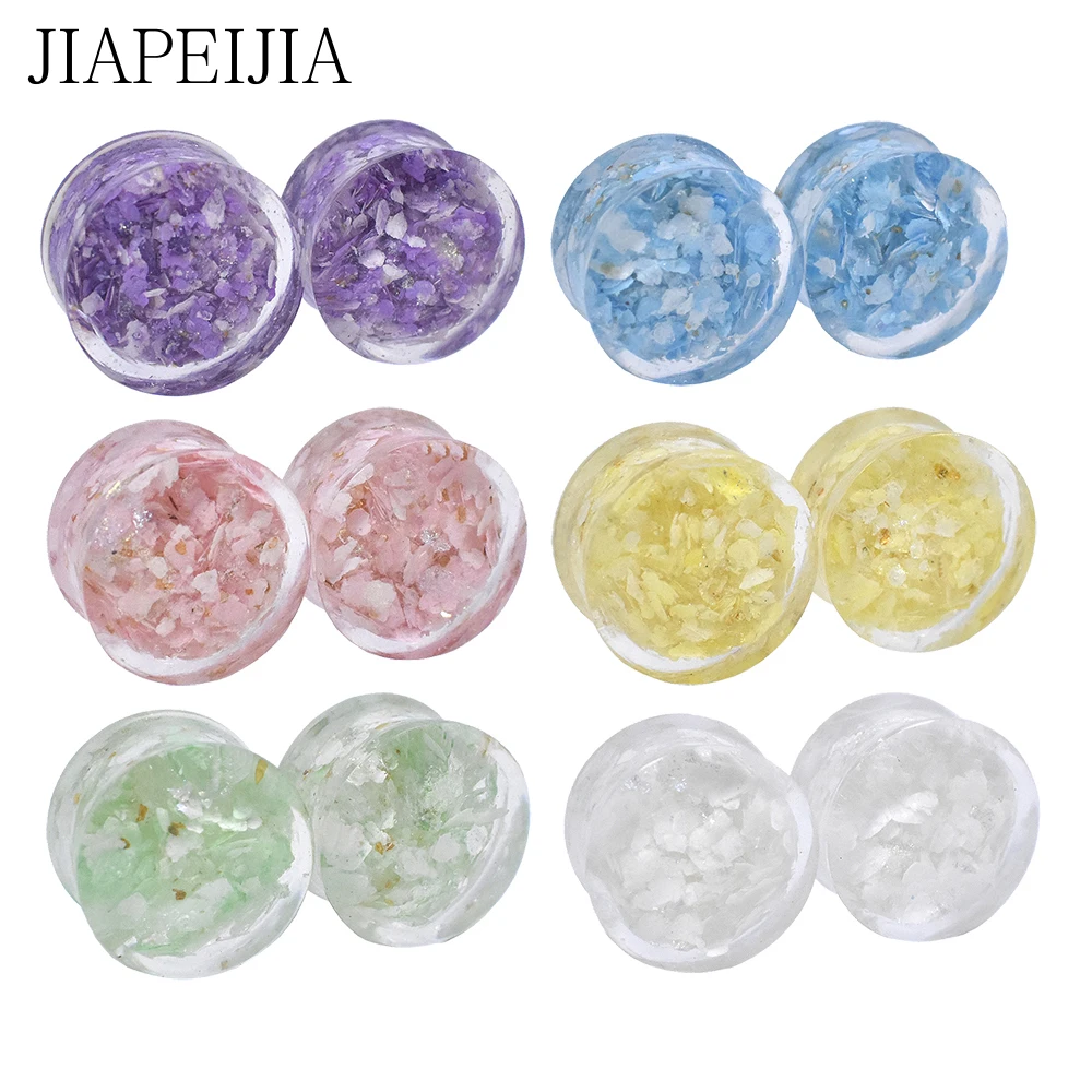 Acrylic Ear Tunnels Plugs and Gauges Body Piercing Jewelry Ear Expander Stretcher Plug for Ear 6-30mm