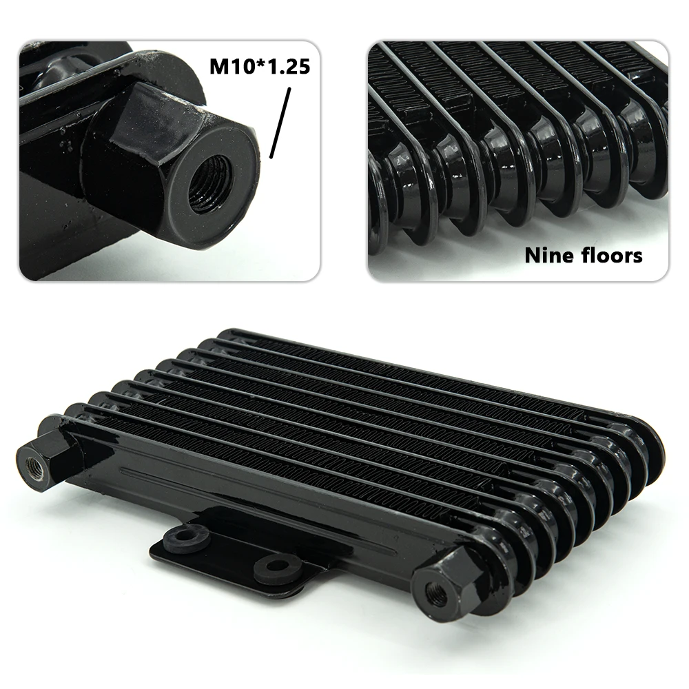 Motorcycle Oil Cooler Fuel Engine Radiator Suit 125CC - 250CC Dirt Bike ATV SILVER MOTOR De Moto for Yamaha JYM250 YS250