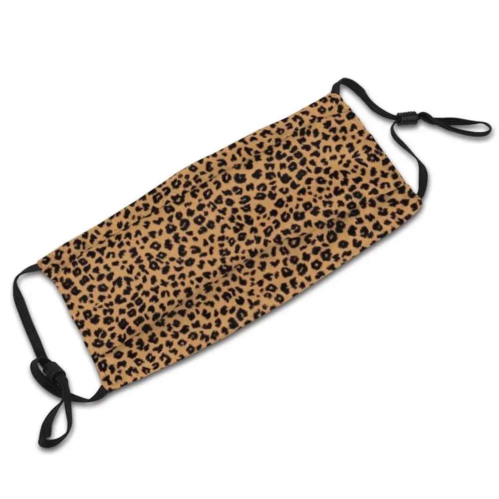 Maschera con stampa leopardata filtro lavabile fai da te Pm2.5 bocca Trending Leopard Vsco Leopard