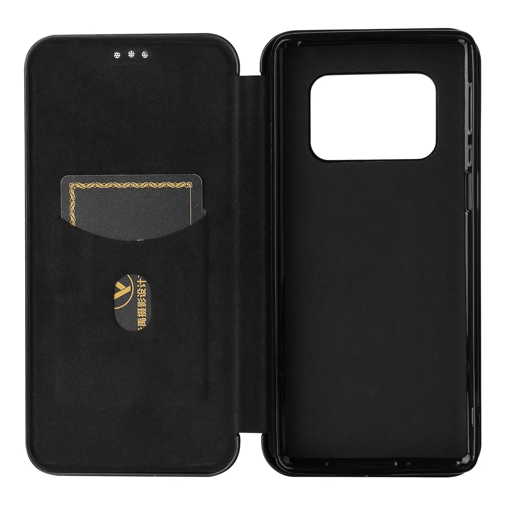 For Sharp Aquos R6 Case Luxury Flip Carbon Fiber Skin Magnetic Adsorption Case For Sharp Aquos R6 R 6 SH-51B Phone Bags