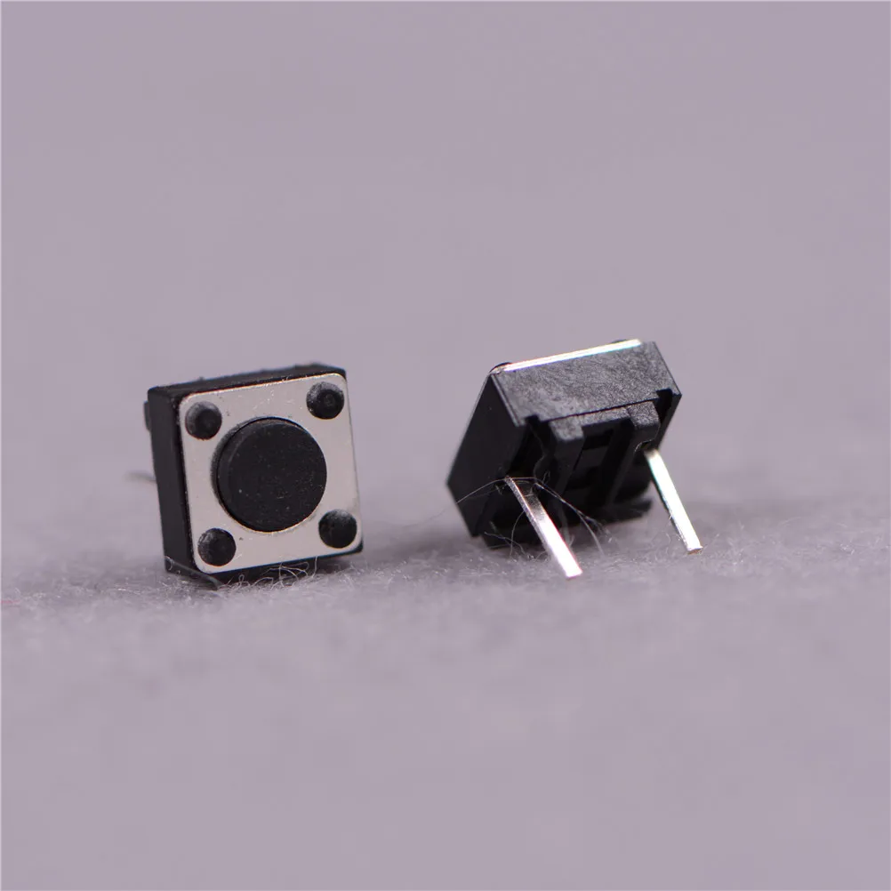 50 szt. Chwilowy dotykowy przełącznik przyciskowy 2-pinowy DIP 6x6x4,3 mm wysokość 4,3 mm