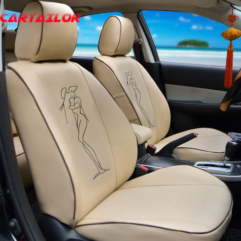 

CARTAILOR Custom Fit Seat Cover for Benz CLS550 CLS450 CLS350 Car Seat Cover Set PVC Leather Seats Supports Interior Accessories