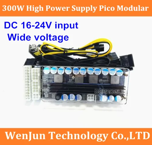 

300w output DC 19V input Wide voltage DC-DC ATX Power Supply (VR Ready Pico PSU) MINI ITX DC to Car ATX PC Power