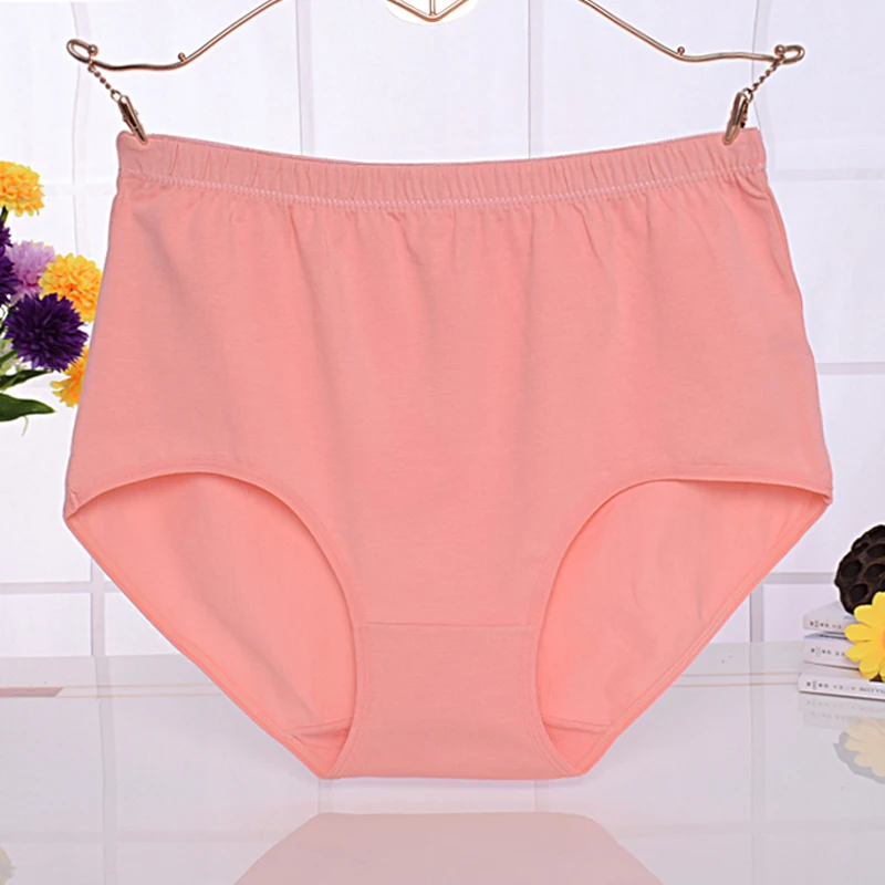 BS20 New Ladies Big Size Women's Underpants High Waist Briefs Plus Fsize female Underwear Women Cotton Panties