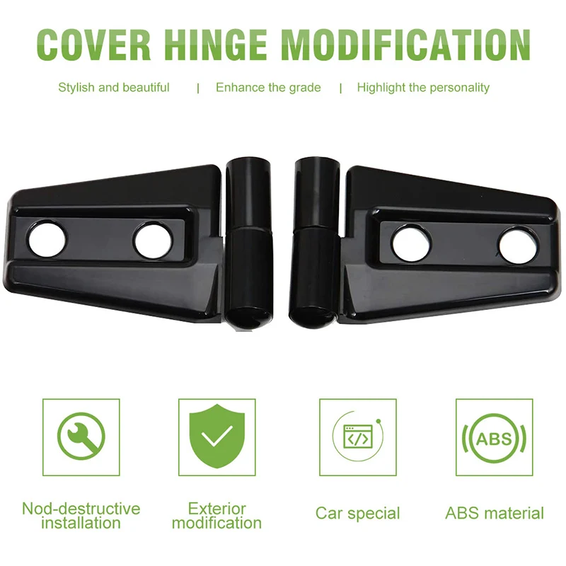 Door Hinge Covers Protector Trim Kit for Jeep Wrangler Unlimited Rubicon Sahara Sports Accessories 2007-2018 JK