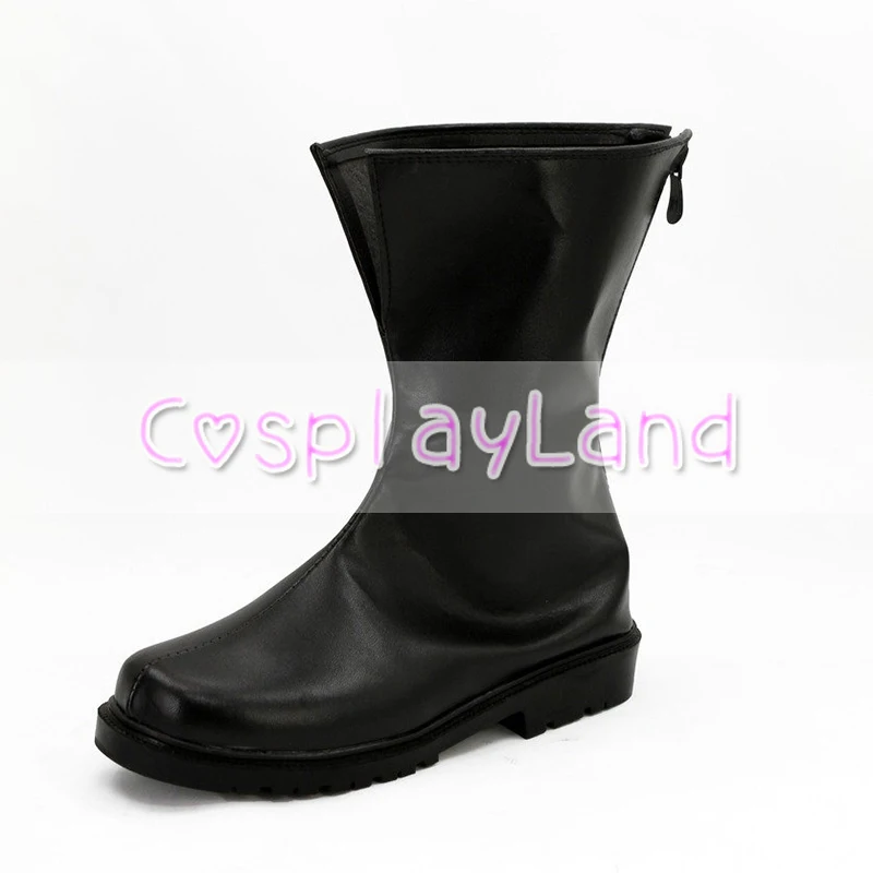 Bungo Streunende Hunde Atsushi Nakajima Cosplay Stiefel Schuhe Schwarz Männer Schuhe Kostüm Kunden Zubehör Halloween Party Schuhe