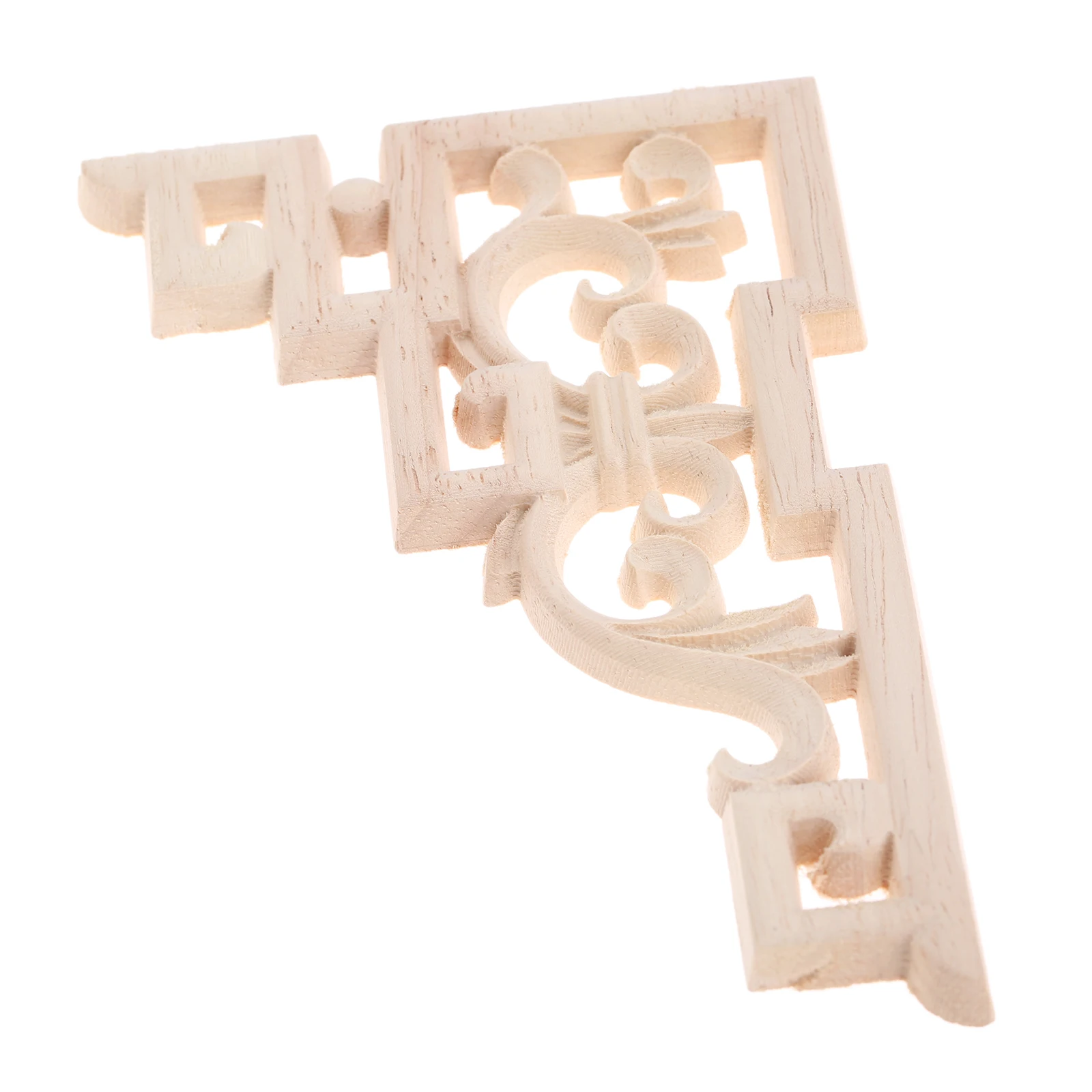 2Pcs 15*10 centimetri di Legno In Stile Euopean Intagliare Della Decalcomania In Legno Intagliato Angolo Applique Telaio Porte di Casa Mobili Arredamento figurine Artigianato