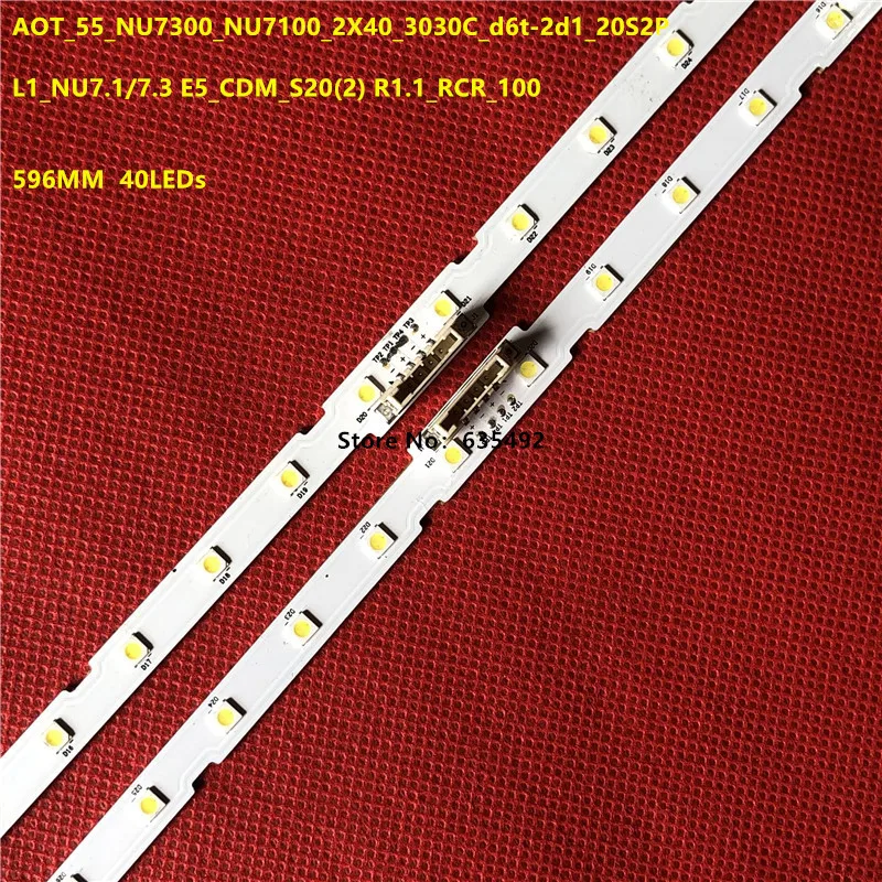 LED Backlight Strip LM41-00566A 00613A UA55NUC30SJ UA55RU7790 UA55RU7800 UA55NU7300 UE55NU7370 UE55NU7400 UE55NU7102 UE55NU7090