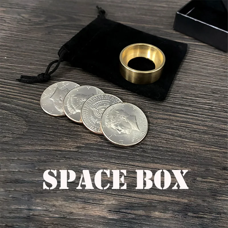 Space Box Magic Tricks Coin Appear Vanish Magia Magician Close Up Illusions Gimmick Props Mentalism Funny Magica Cylinder