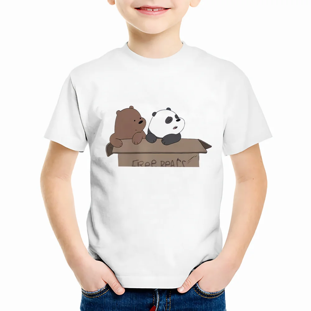 

Cute Cartoon Bear Children Clothing T Shirt Girls Boys Crewneck Print T-shirt Kawaii Summer Children Short Sleeve Tops,YKP048