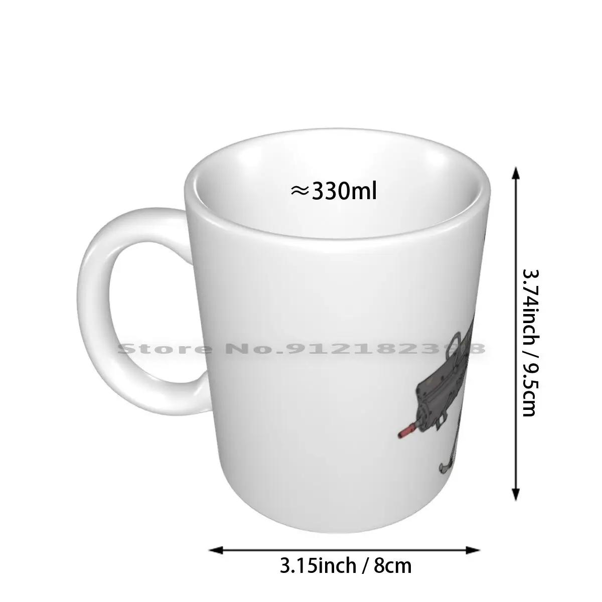 Not So Heavy Ceramic Mugs Coffee Cups Milk Tea Mug Robot Mecha Skeleton Guns Anime Creative Trending Vintage Gift Bottle Cup