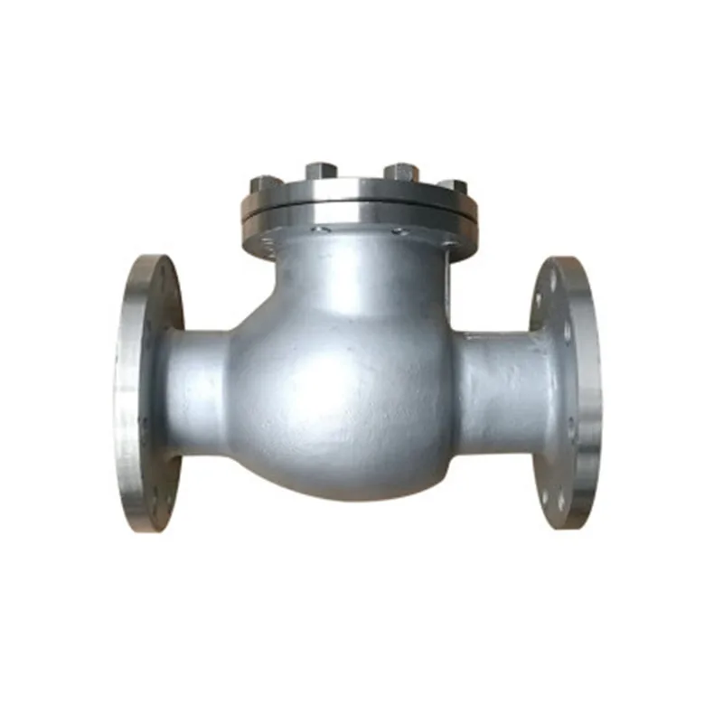 304 Stainless Steel Flange Swing Check Valve H44W-16P Horizontal Valve DN15