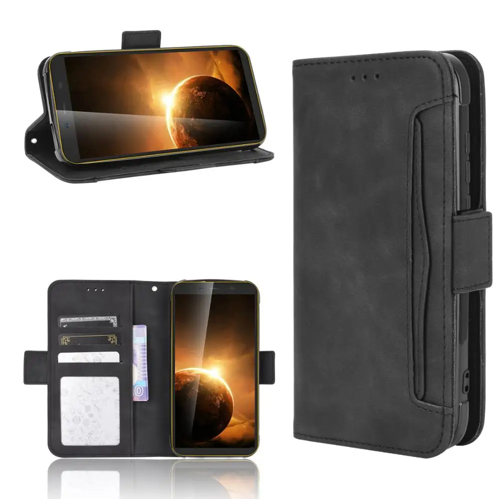 For Blackview BV5500 Pro Case Premium Leather Wallet Leather Flip Multi-card slot Cover For Blackview BV5500 BV5500 Plus Case