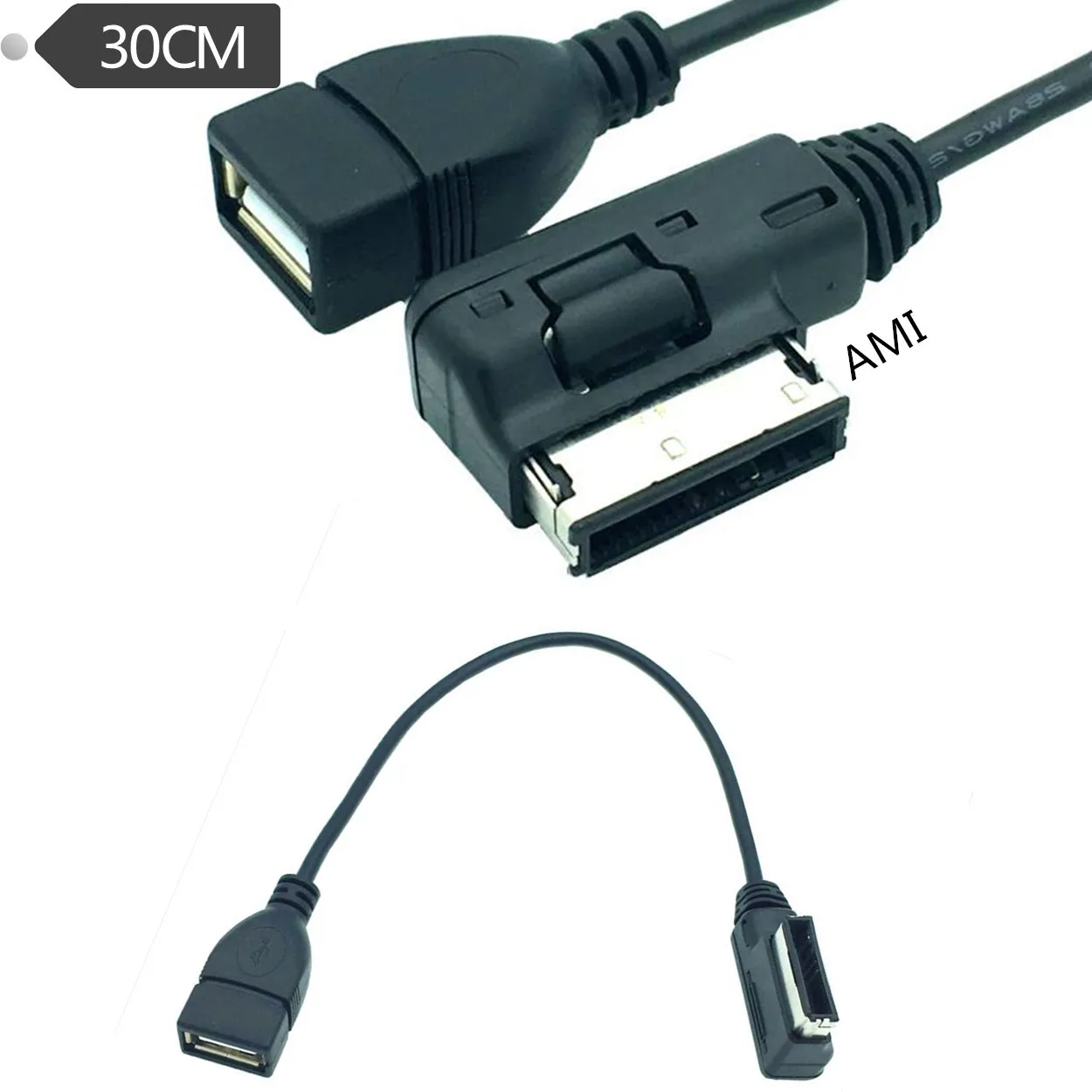 Aux Cable for Audi AMI MDI MMI 4F0051510G USB Audio MP3 music interface Adapter for Audi and Volkswagen 0.3m/30cm