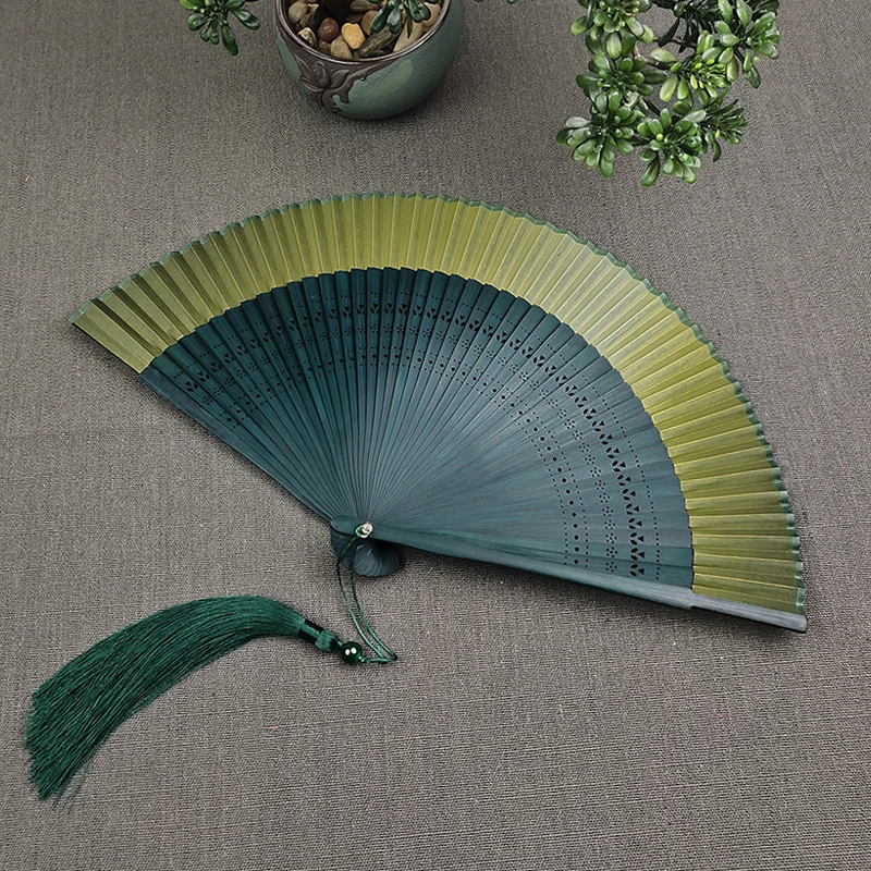 Folding Hand Fan Bamboo Ventilador Hand Fan Japanese Style Ventilatore Abanicos Para Boda Portable Summer Chinese Hanfu Fans