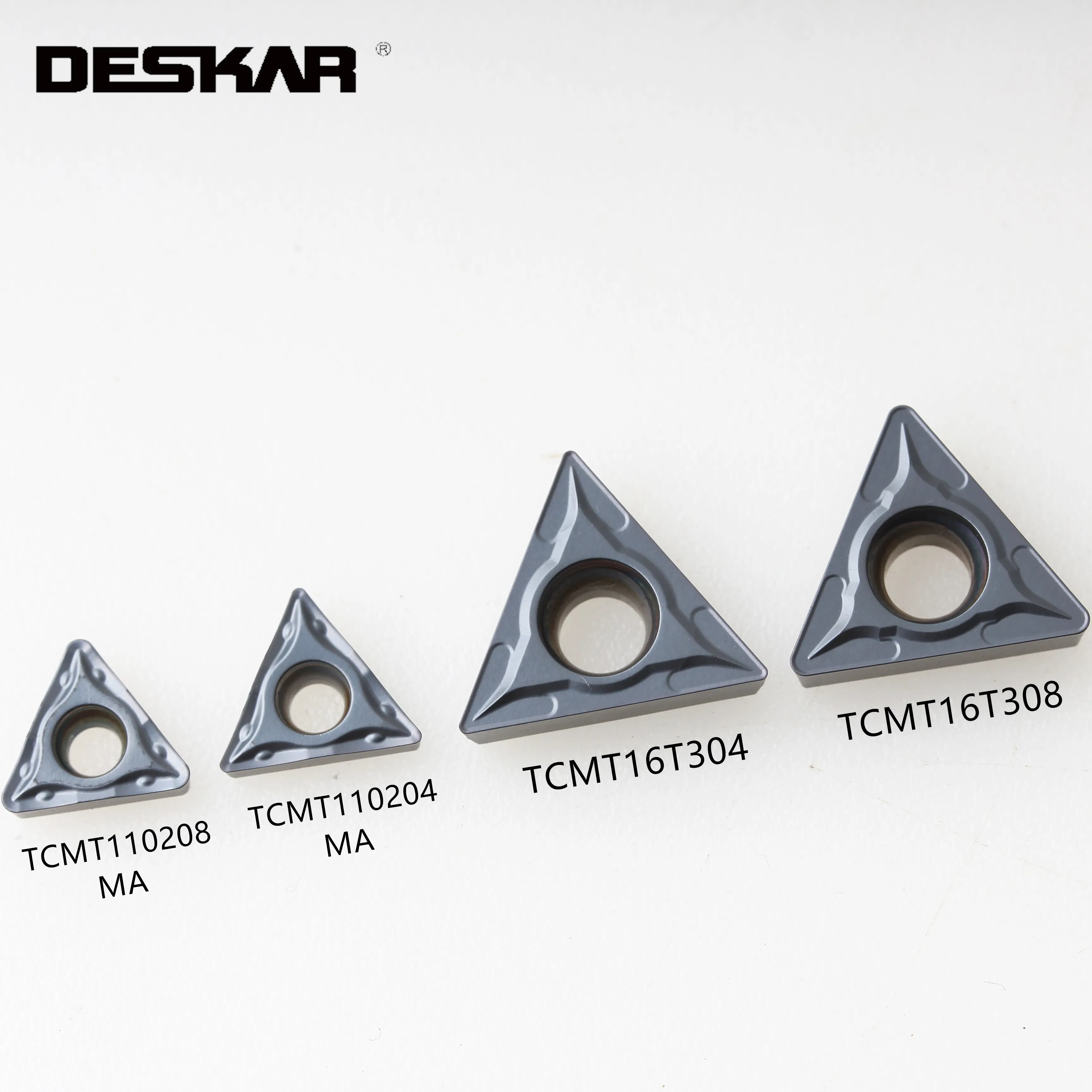 10PCS DESKAR TCMT16T304 TCMT16T308 LF6008 CNC Turning Inserts Alloy Blades Carbide Inserts TCMT16 Lathe Cutter Cutting Tool Part