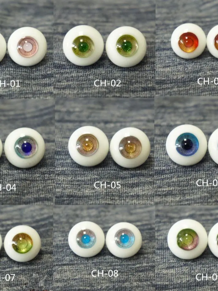 ECH BJD doll glass eyes ECH series  1/12 1/8 YOSD MSD SD BJD eyes  22CM 24CM Hand made glass doll eyes