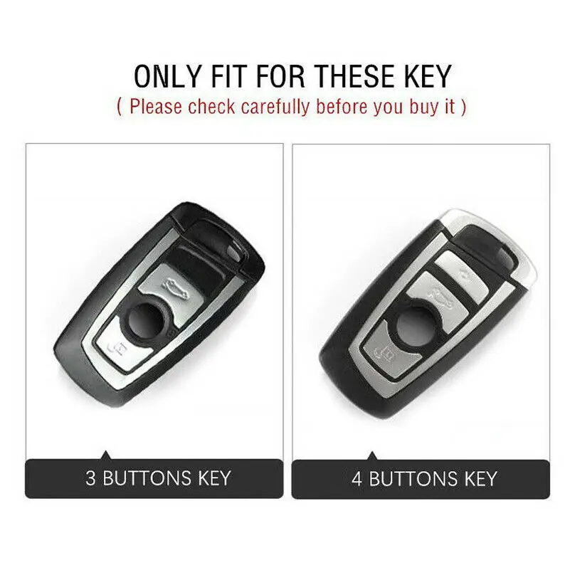 NEW Leather Car Key Holder Bag Cover Case Sport Line For BMW 2 3 5 Series X3